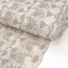 Bomullstyg EMBROIDERY Lilian ecru