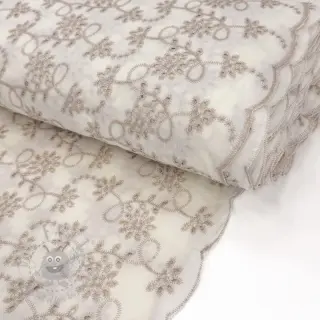 Bomullstyg EMBROIDERY Lilian ecru