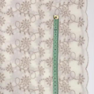 Bavlnená látka EMBROIDERY Lilian ecru