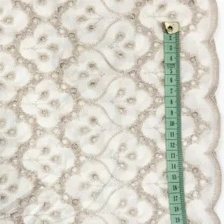 Bavlnená látka EMBROIDERY Lilian natural