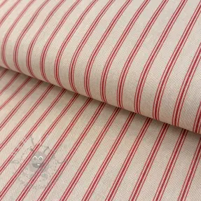 Dekorationstyg Linenlook Vincennes rouge