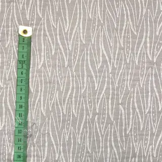Dubbelgasväv/muslin Leaves light grey
