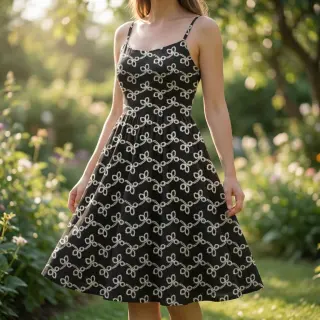 Bavlnená látka EMBROIDERY Rosemary black