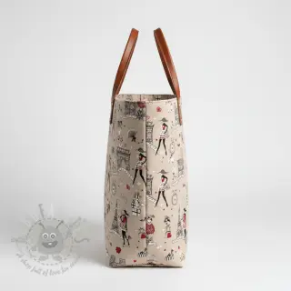 Dekorationstyg Linenlook Cute Paris multico