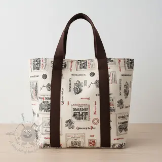Dekorationstyg Linenlook Cabernet multico