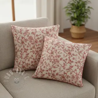 Dekorationstyg Linenlook Meredith rouge
