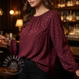 Viskos LUREX burgundy
