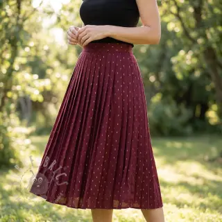 Viskos LUREX burgundy