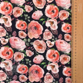 Úplet Roses navy digital print