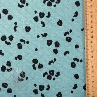 Teplákovina QUILT Animal skin fresh sage