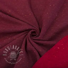 Kardat sweatshirttyg COSY burgundy melange
