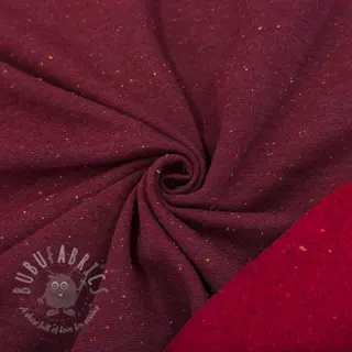 Kardat sweatshirttyg COSY burgundy melange