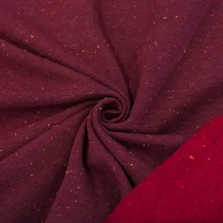 Teplákovina počesaná COSY burgundy melange