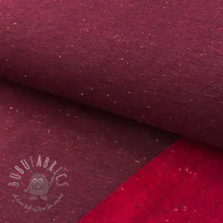 Kardat sweatshirttyg COSY burgundy melange