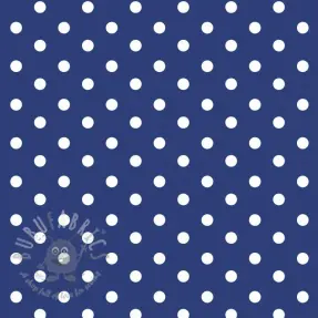 Bomullstyg Dots cobalt