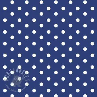 Bavlnená látka Dots cobalt
