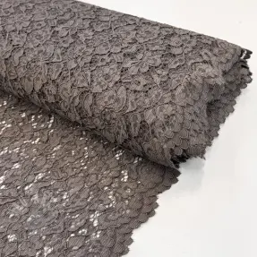 Spets Scallop dark grey