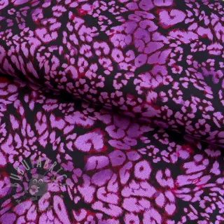 Viskóza ROSELLA STRETCH Animals purple