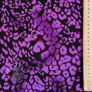 Viskóza ROSELLA STRETCH Animals purple