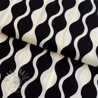 Viskos ECOVERO Abstract black ecru