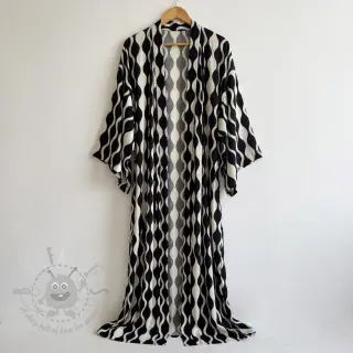 Viskos ECOVERO Abstract black ecru