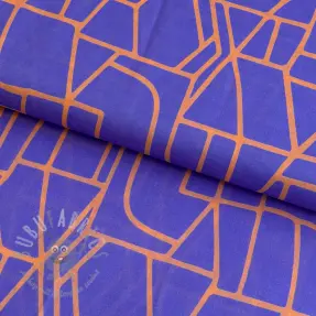 Bomullstyg VOILE NERIDA HANSEN Town blue