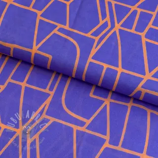Bomullstyg VOILE NERIDA HANSEN Town blue