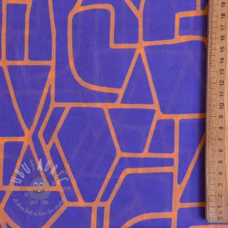 Bomullstyg VOILE NERIDA HANSEN Town blue