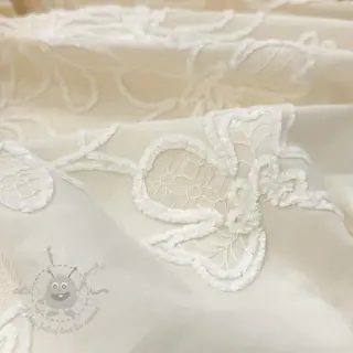 Bomullstyg EMBROIDERY Chenille Manon design Och
