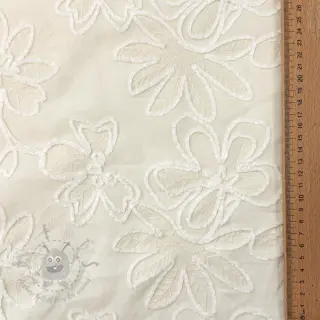 Bomullstyg EMBROIDERY Chenille Manon design A