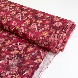 Viskos RAYON POPLIN Dark barrock design C