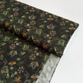 Viskóza RAYON POPLIN Dark barrock design B