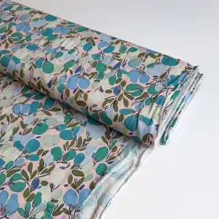 Viskóza RAYON POPLIN Simplistic flowers design C