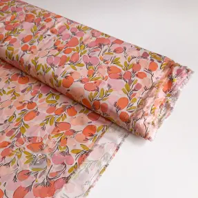 Viskos RAYON POPLIN Simplistic flowers design Och