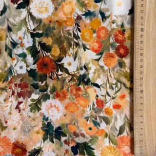 Viskos RAYON POPLIN Wild flowers design A