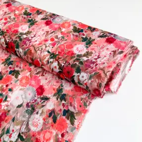 Viskos RAYON POPLIN Wild flowers design B