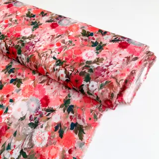 Viskos RAYON POPLIN Wild flowers design B