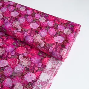 Viskos RAYON POPLIN Flower sea design A
