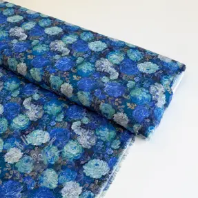 Viskos RAYON POPLIN Flower sea design B
