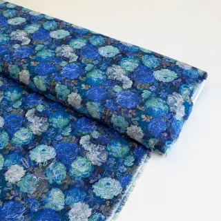 Viskos RAYON POPLIN Flower sea design B