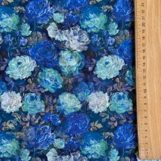Viskos RAYON POPLIN Flower sea design B