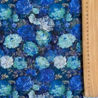 Viskóza RAYON POPLIN Flower sea design B