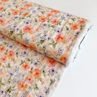 Viskos RAYON POPLIN Love design D