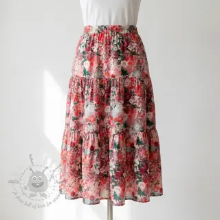 Viskos RAYON POPLIN Wild flowers design D