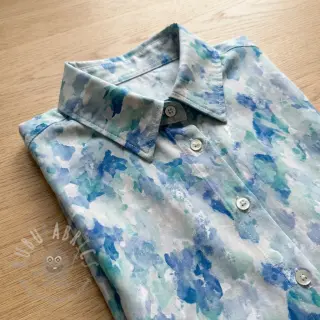 Viskos RAYON POPLIN Faded spots design C