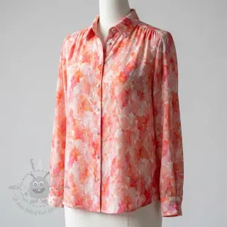 Viskos RAYON POPLIN Faded spots design D