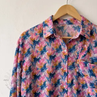 Viskos RAYON POPLIN Faded spots design A
