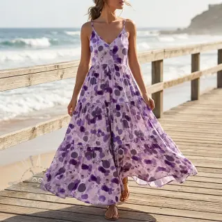 Viskos RAYON POPLIN Bouncy design Och