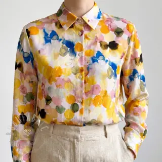 Viskos RAYON POPLIN Bouncy design E