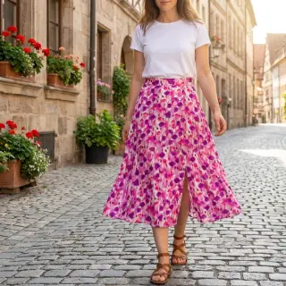 Viskóza RAYON POPLIN Poppys design B